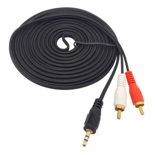 Cabo Audio Auxilia P2 Fone Para Rca Caixa De Som 5 Metros