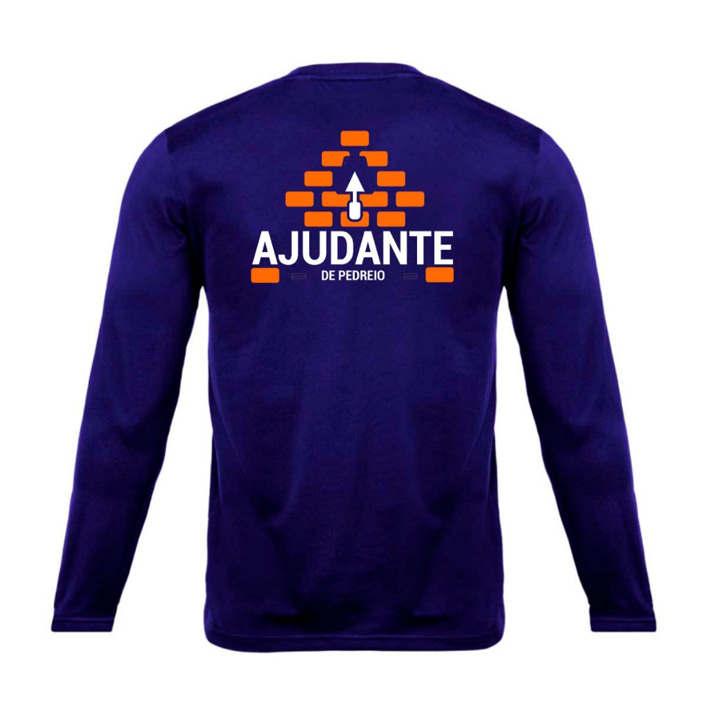 Camisa para Ajudante de Pedreiro Camiseta de Trabalho Uniforme Profissional Autônomo