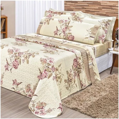 Cobre-leito Ultrasonico Casal Estampado Envio Imediato varias cores dupla face