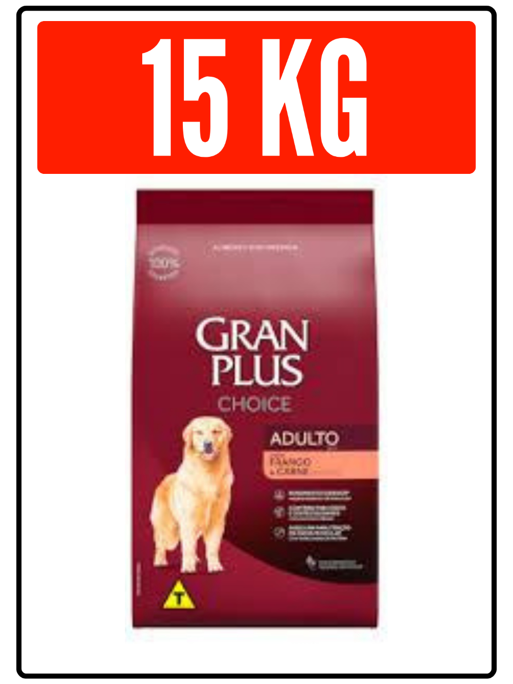 Ração GranPlus Choice Carne e Frango 15kg