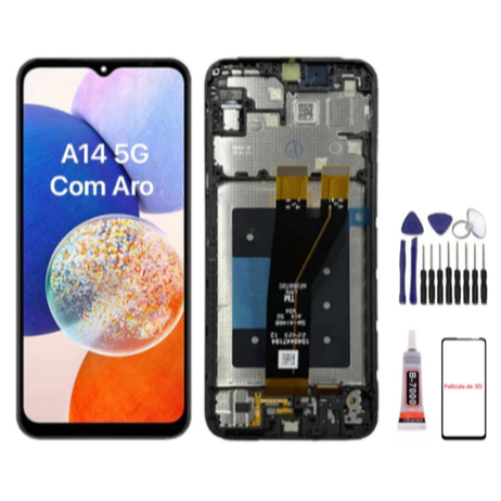Frontal Touch Lcd Display Tela Compatível Galaxy A14 5g A146b Sem Aro / Com Aro