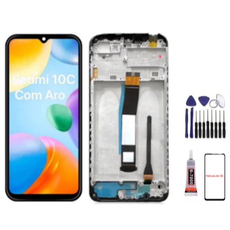 Tela Display Frontal Touch Lcd Xiaomi Redmi 10c Original Compativel 220333QBI 220333QAG 220333QNY A Pronta Entrega