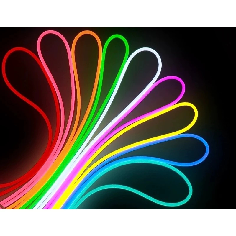 Fita LED Neon Flexível 5 Metros Mangueira IP65 à Prova d’Água, Com ou Sem Fonte de Energia