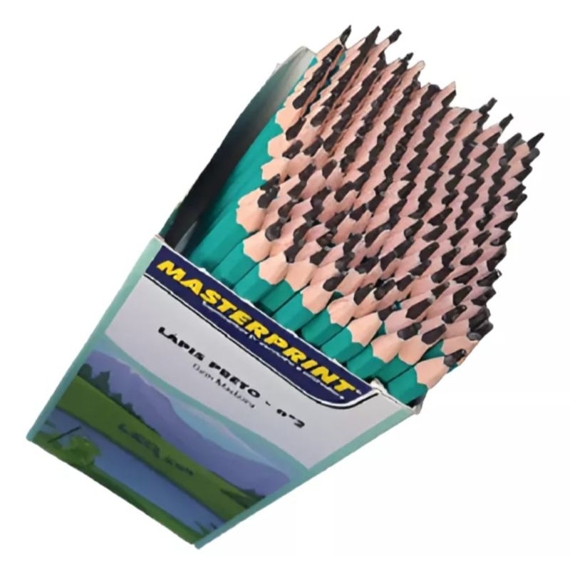 Caixa De Lapis Preto N° 2 Com 144 Undades - Masterprint Oferta!!!!