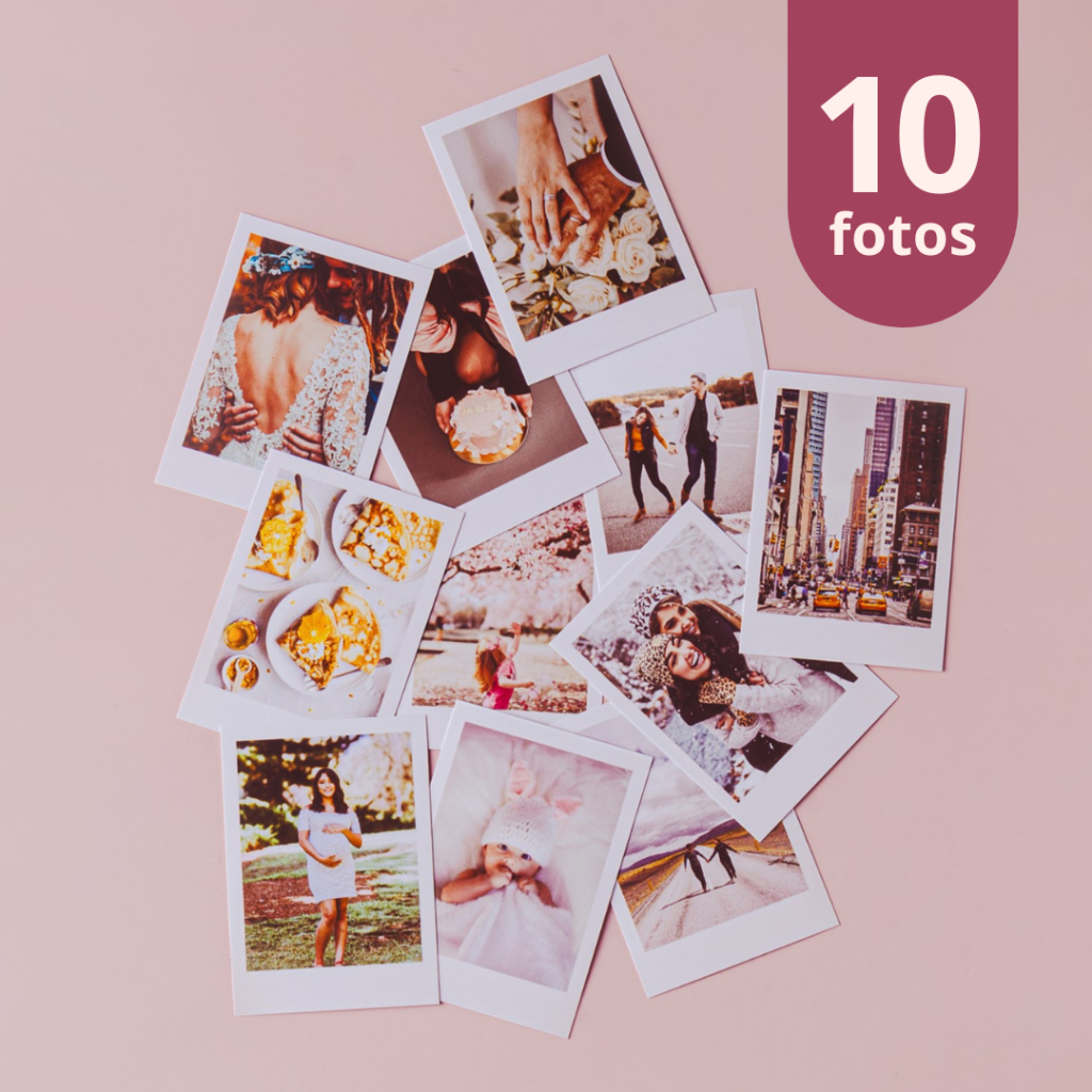 Kit 10 Fotos Mini - Revelação Profissional Presente Envio Rápido