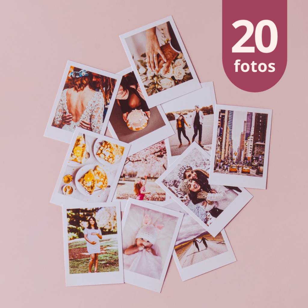 Kit 20 Fotos Mini Qualidade Full HD com Envio Rápido