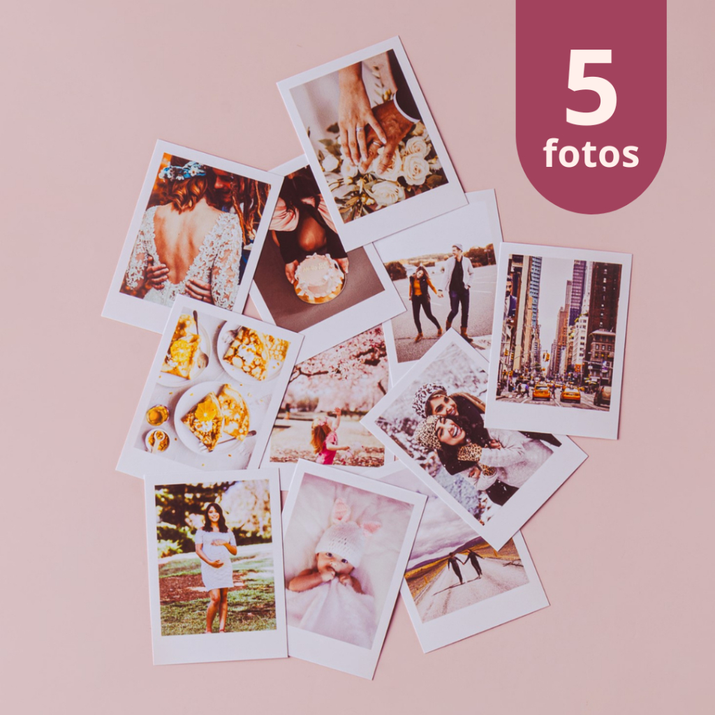 5 Fotos Mini - Pacote Com 5 Fotos