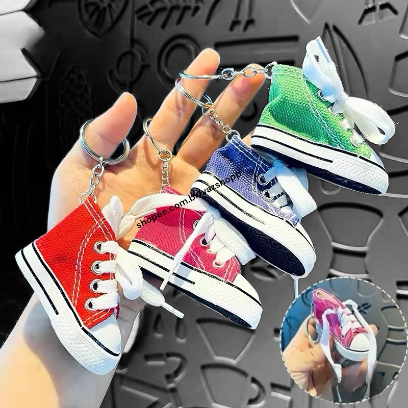 Chaveiro Tênis Estilo All Star Para Mochila Escolar Pingente Bolsas