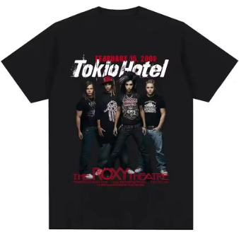 Camiseta  Tokio Hotel Adulto/Infantil Lançamento Camiseta Em Algodao