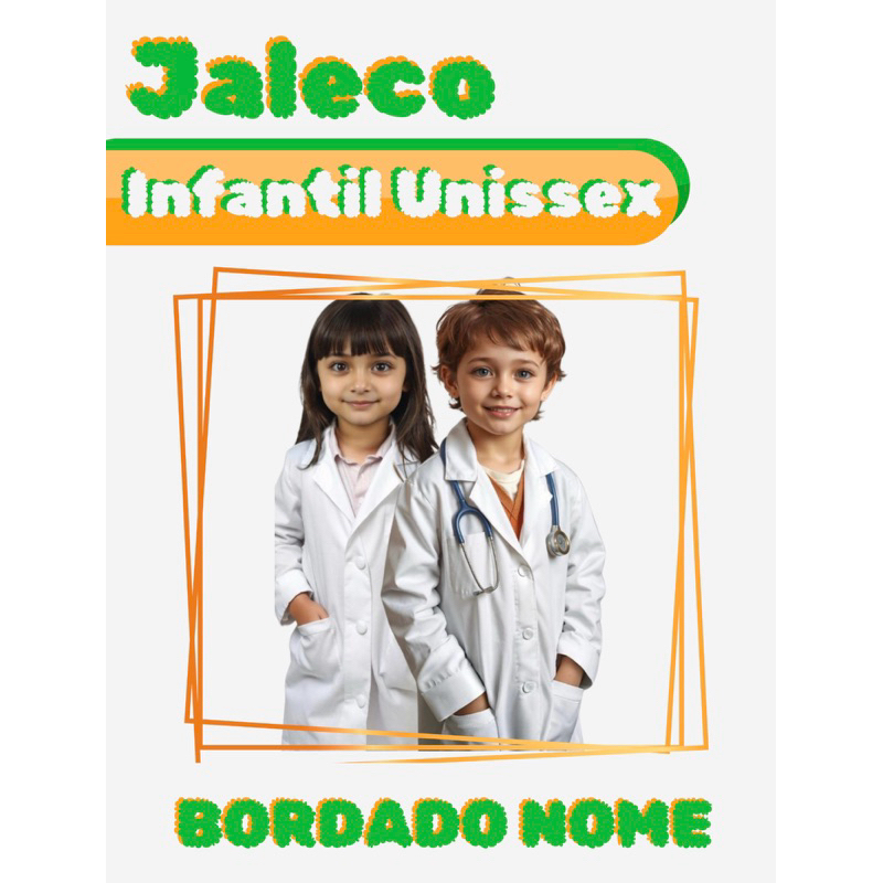 Jaleco Infantil com Nome Bordado
