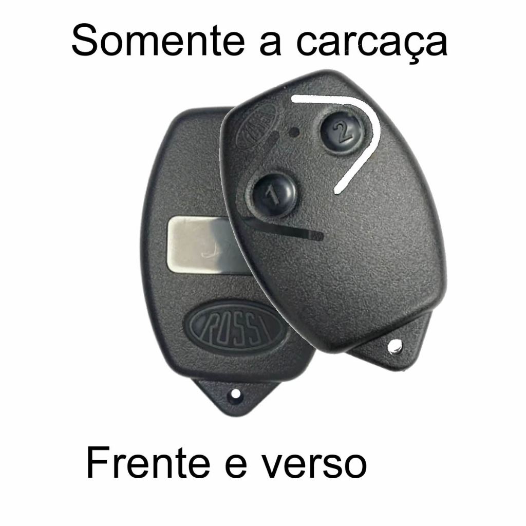 02 Capa Carcaça de reposição para Controle de Portão eletronico Rossi