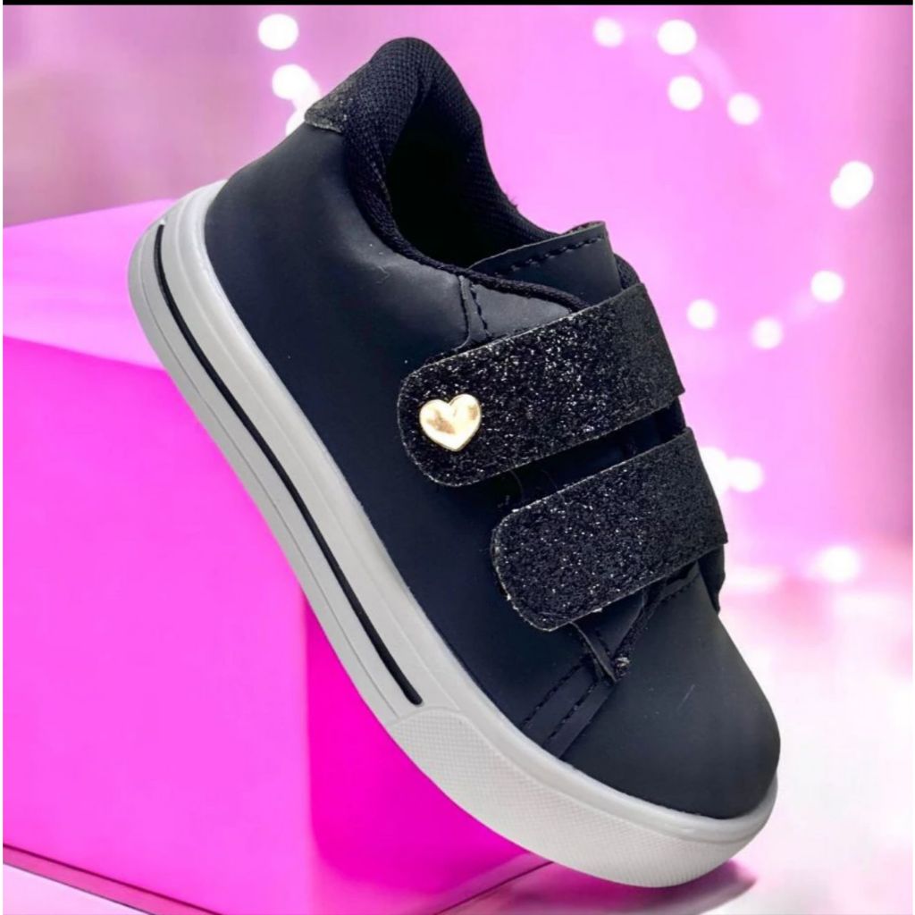Tênis Infantil Menina Glitter Brilho Estiloso Casual Promoção