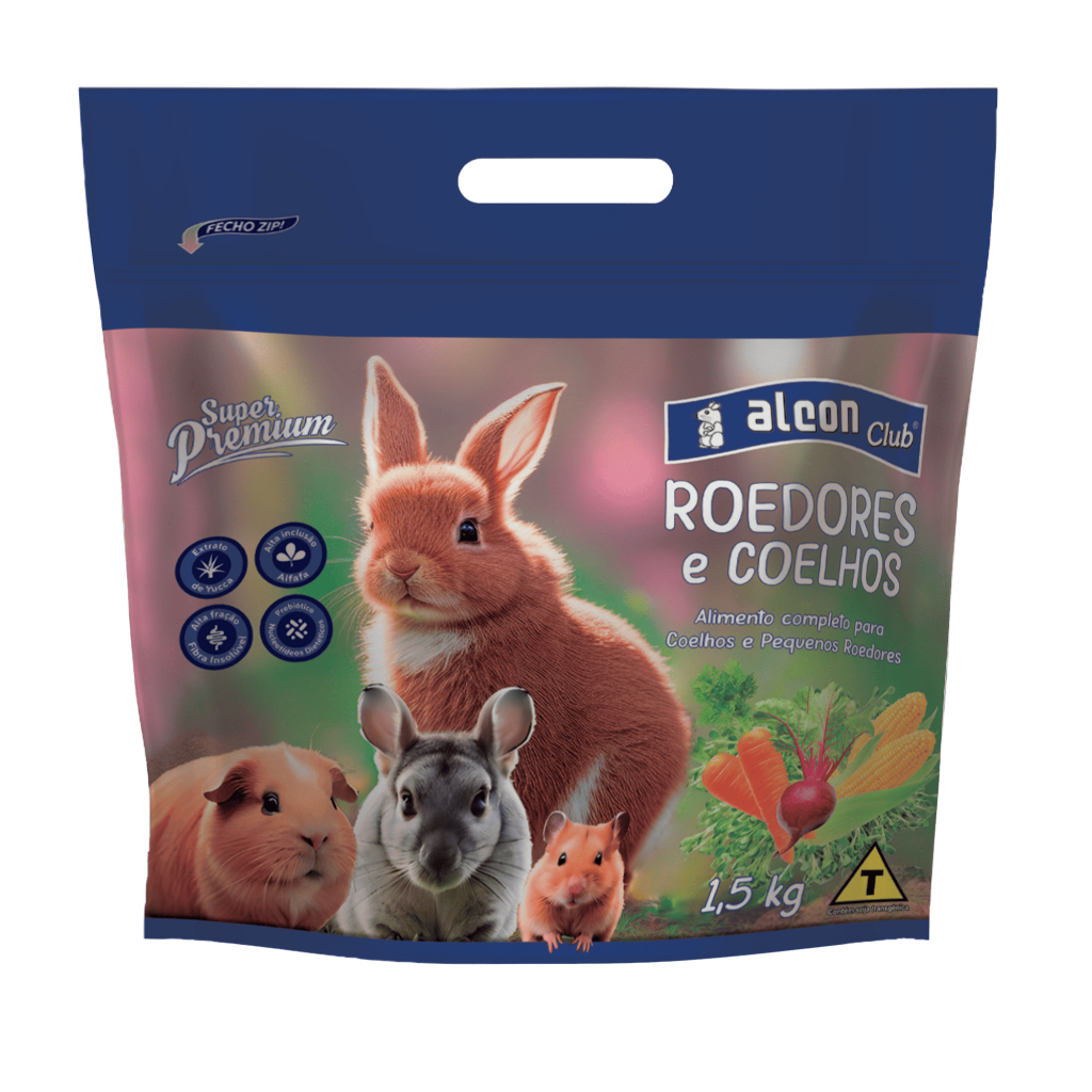 Alcon Club Roedores e Coelhos 1,5 kg - Ração Roedores e Coelhos