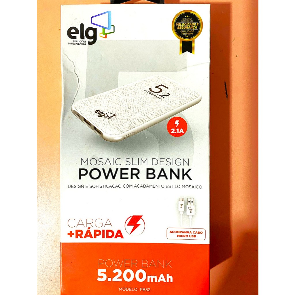 Power Bank 5.200mah Carga Rápida - ELG