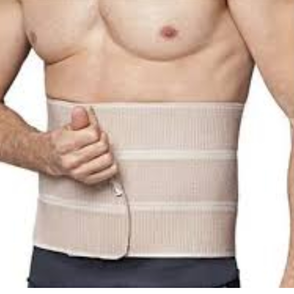 Faixa 3 Gomos Póscirurgia Abdominal Hérnia Bariátrica Cinta masculina