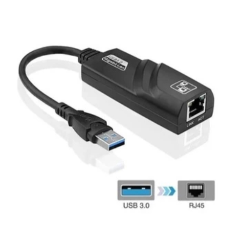 Adaptador Ethernet Usb 3.0 Rede Gigabit Rj45 cabo