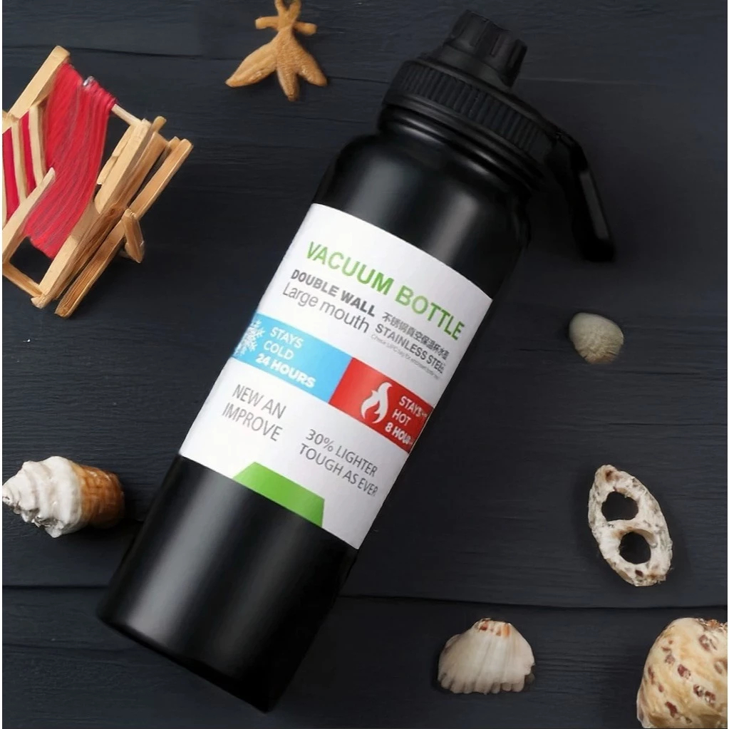 Garrafa Térmica 1000ml Aço Inoxidável Para Bebida Gelada e Quente  Chá cafe água
