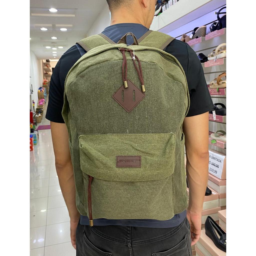MOCHILA DE COSTAS EM LONA NOTEBOOK