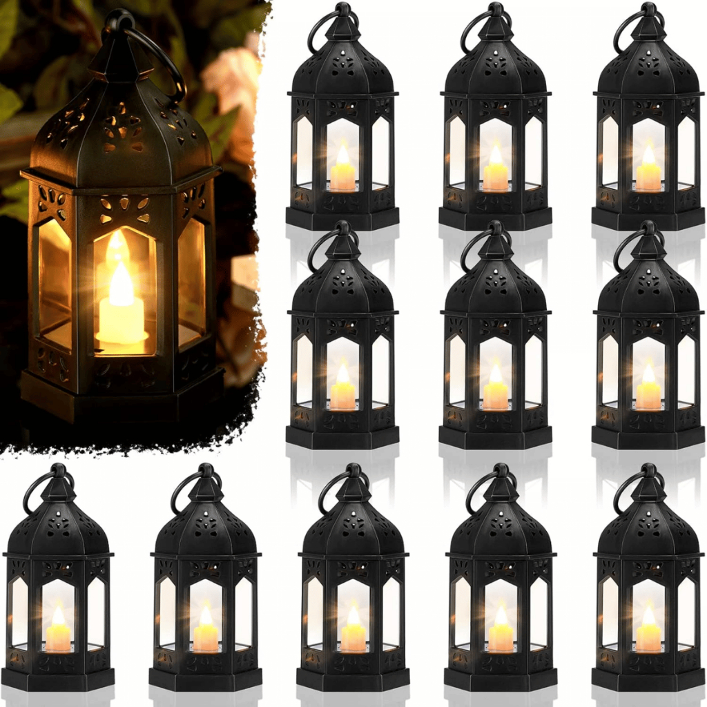 Kit C/ 12 Ou 24 Mini Vela Luminaria Decorativa Lampião LED Eletronica