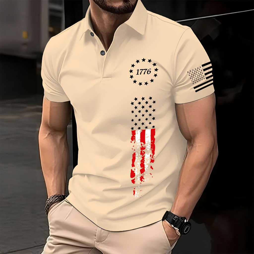 Camiseta Polo American 1776 Manfiny Street Wear Piquet