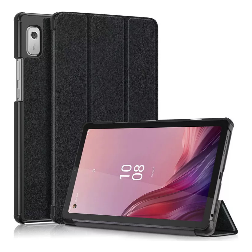 Capa Couro De Tablet Para Lenovo Tab M9 Tb-310fu/ Tb-310xu 9.0" Polegadas Magnética Dobrável Tripla