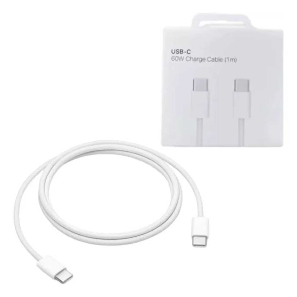 Cabo Carregador USB-C Tipo C ou IPhone Lightnig 1Metro