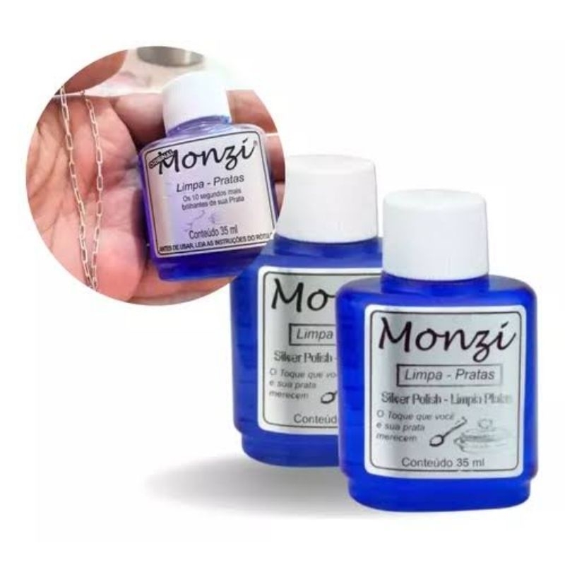 Kit com 2 Limpa Prata Monzi Original