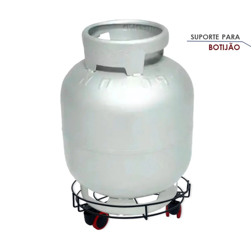 Suporte para Botijão e Vasos com Rodinhas - RioHome