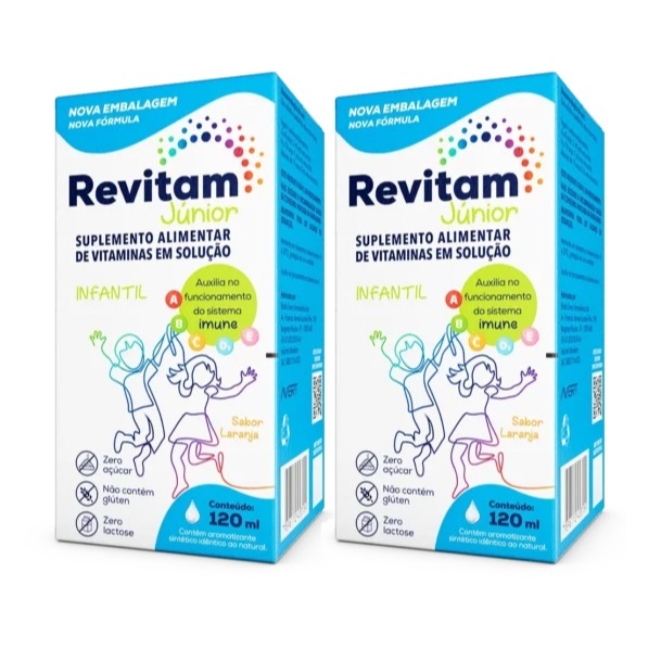 Kit 2 Suplemento Revitam Junior 120ml Sabor Laranja – Biolab