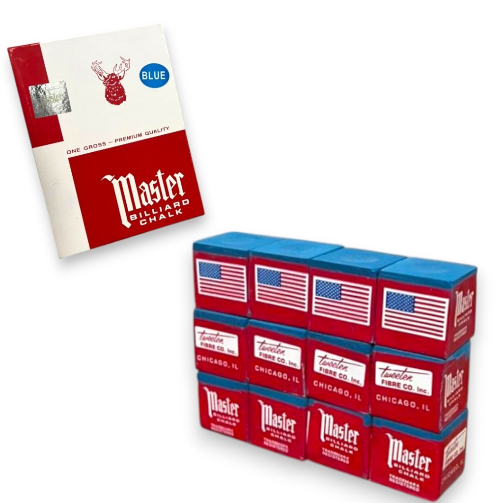 Giz P/ Taco de Sinuca Master Azul Kits com 3/5/12/24 Unidades Qualidade Premium Snooker Bilhar