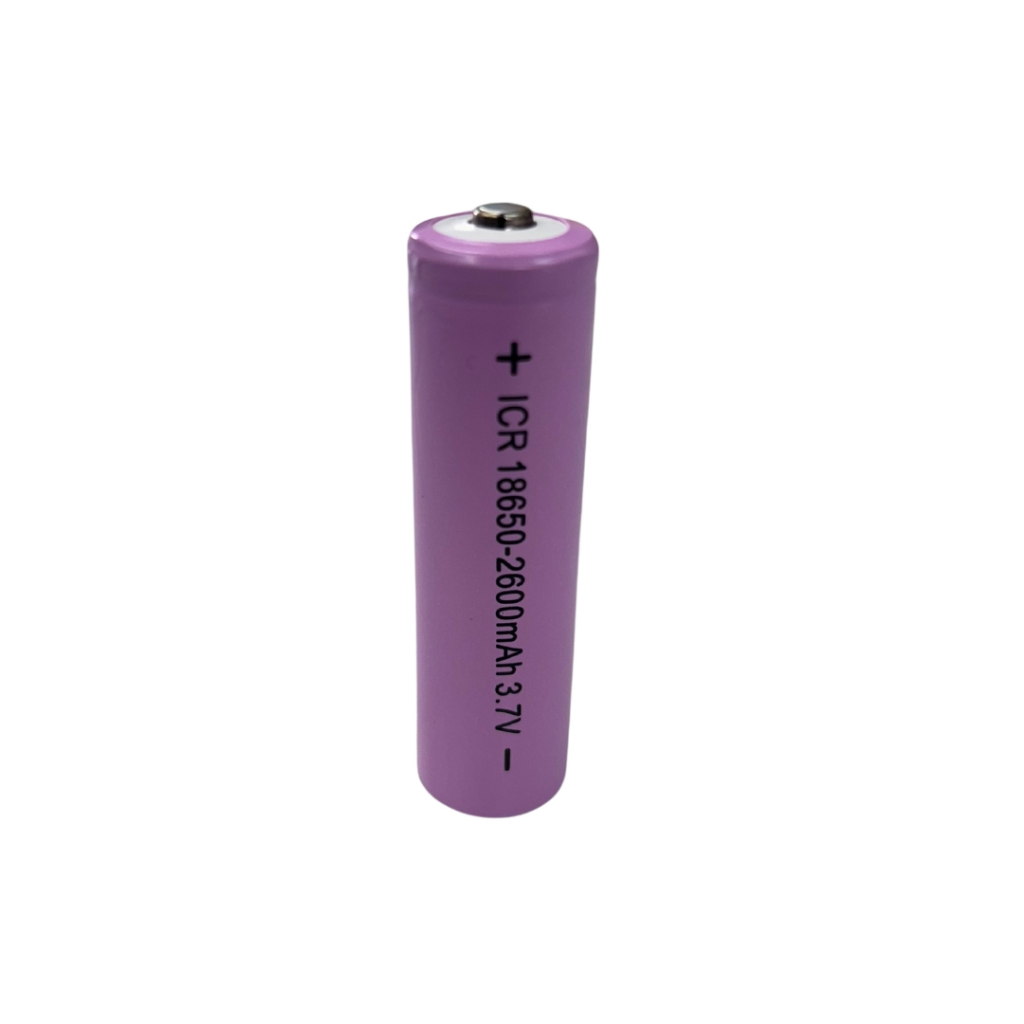 Célula 18650 2600mah ICR com button top kit com 2