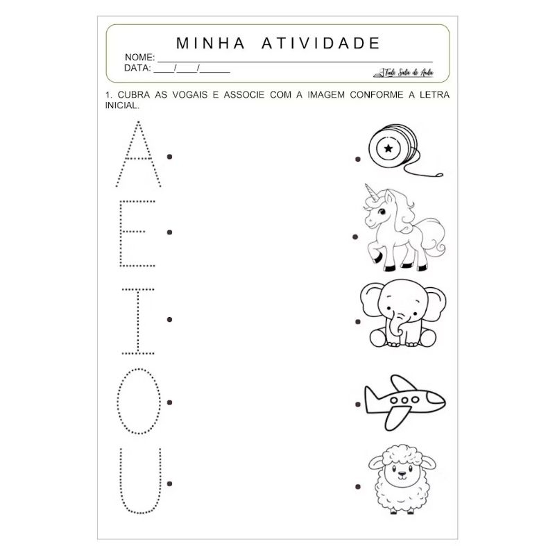 Kit 60 Atividades de Coordenação Motora diferentes Folhas Soltas A4