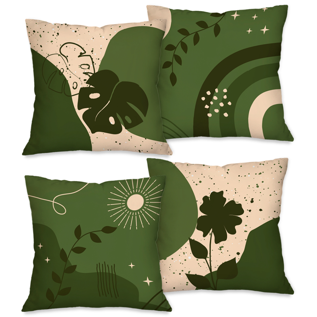 Kit com 4 Capas para Almofadas Decorativas 45X45cm