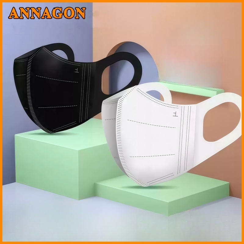 ANNAGON Kit 50 Máscara Descartável 3D Com 4 Camadas de Proteção