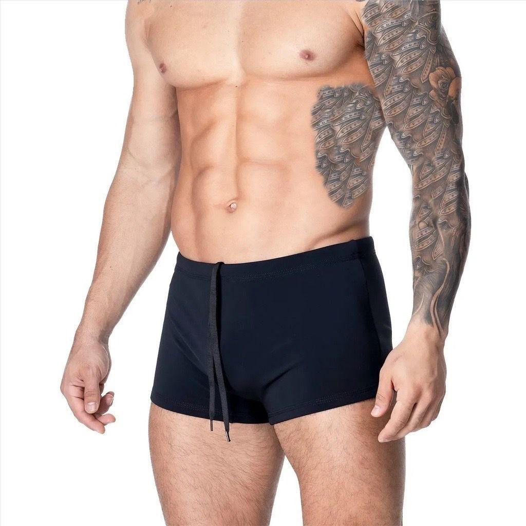 sunga Boxer Box Moda Praia Com Proteção UV Poliamida Com Forro E Cordão Para Ajuste