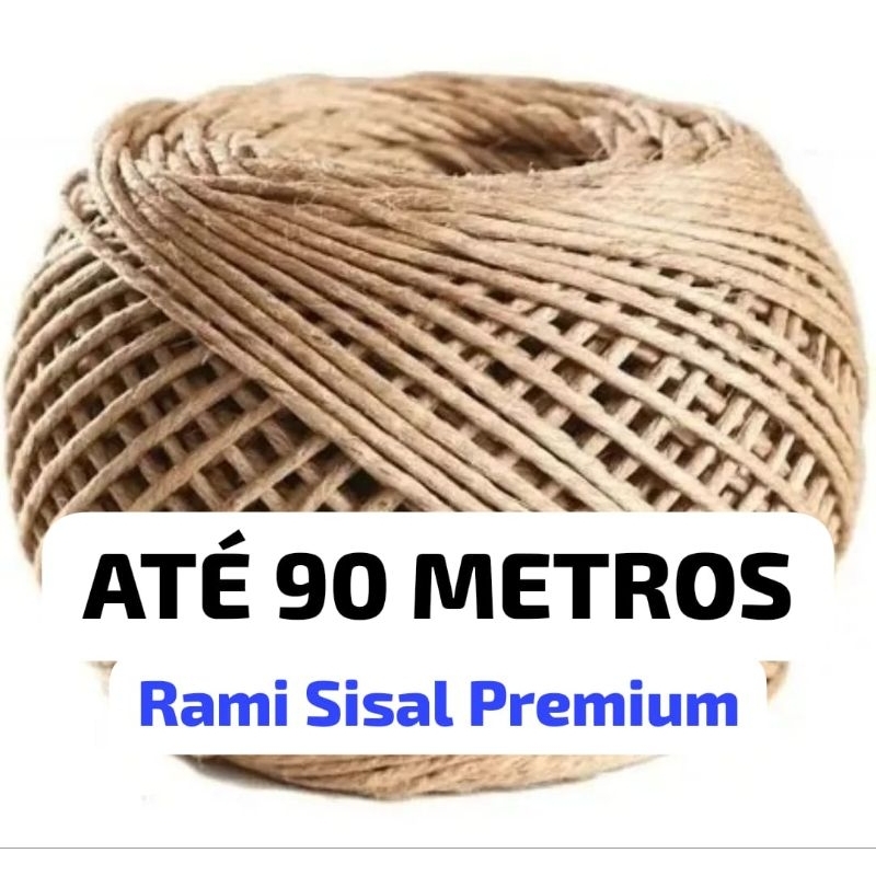 Rami Sisal Premium 2mm sem fiapos até 90 Metros