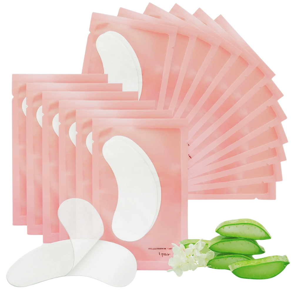 200 Unidades Pad Gel (100 Pares) Protetor de Pálpebras Alongamento Cílios Extensão Patch Pad Gel