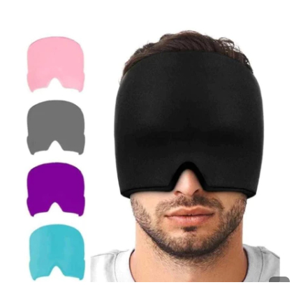 HDBR Terapia Fria De Cabeça Tampa De Alívio Da Dor De Gelo Flexível Compressão Chapéu Migraine