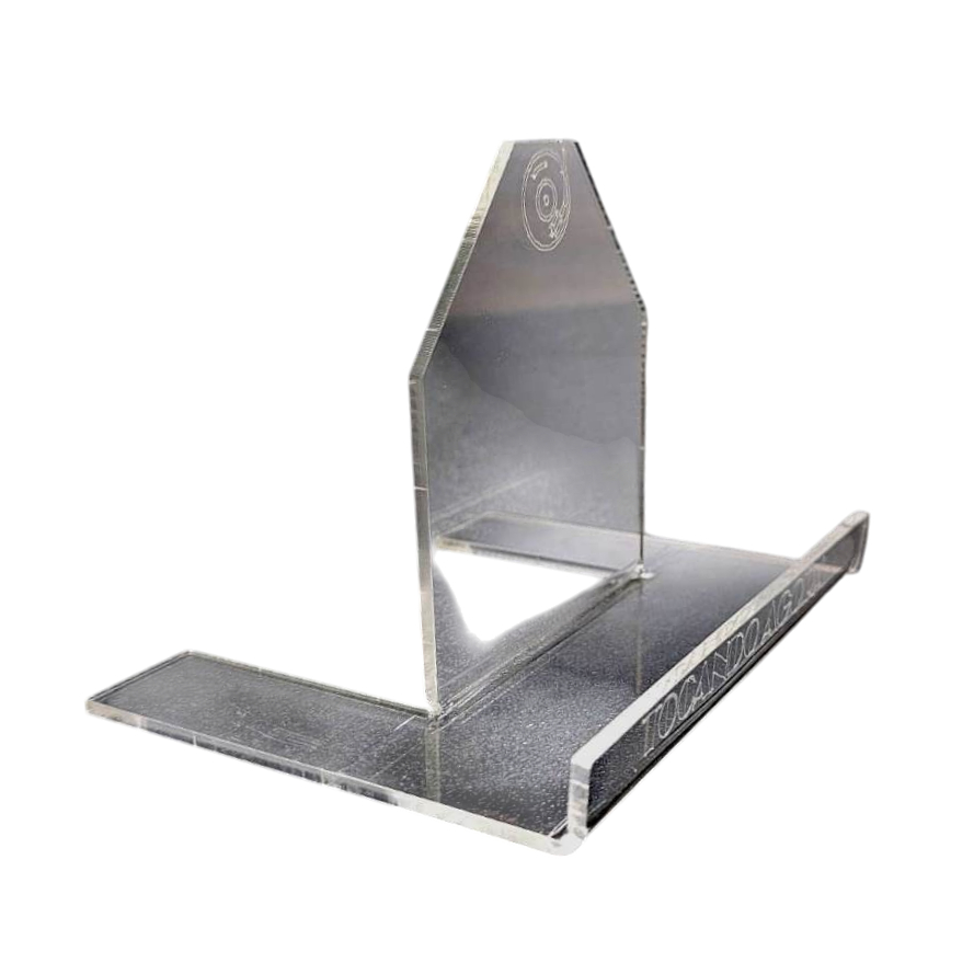 Suporte de Mesa Estante para Disco Vinil Lp Suporte Tocando Agora