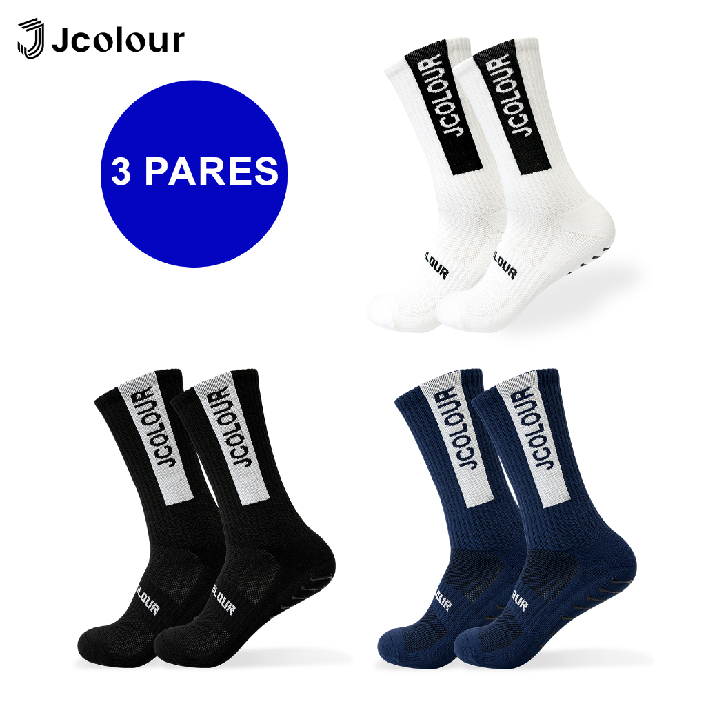 Jcolour Kit 3 Meias Antiderrapante Futebol Ultragrip Profissional Antiderrapante Prosocks Original