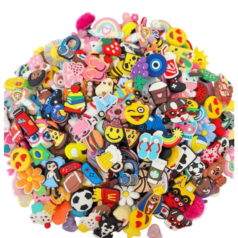 10pcs/set Cartoon Shoe Charms For croc Garden Shoes Accessories Women Kid's Party Gifts Decorações Para Mochila Adultos