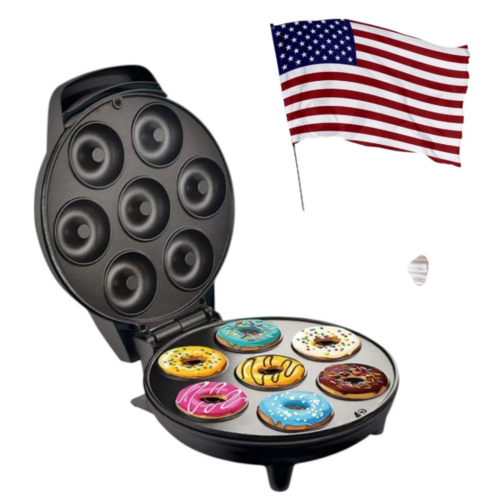 Máquina de Donuts e Rosquinhas - 3 ou 7 Donuts ao mesmo tempo - 110v