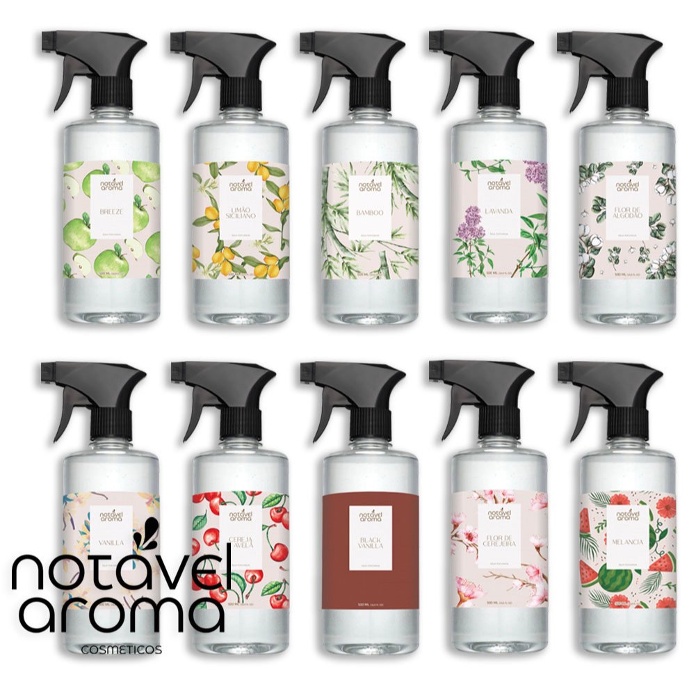 Agua Perfumada Aromatizador de Ambiente Home Spray para Tecidos e Roupas 500ml - Notavel Aroma