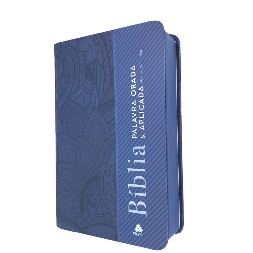 Bíblia Palavra Orada e Aplicada - Devocional - Azul - Nova Viva