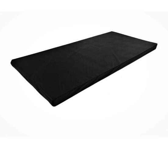 COLCHONETE PRETO ACADEMIA / YOGA / PILATES - 90x40x3cm - DUPLA COSTURA TRAVETADA