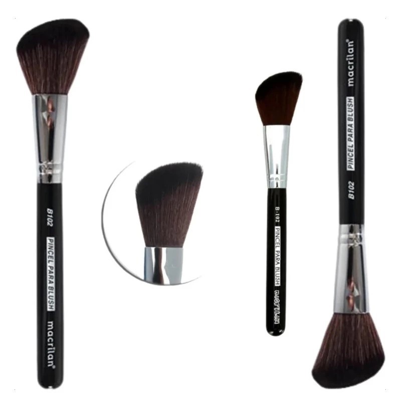 Pincel De Maquiagem Linha Black Macrilan