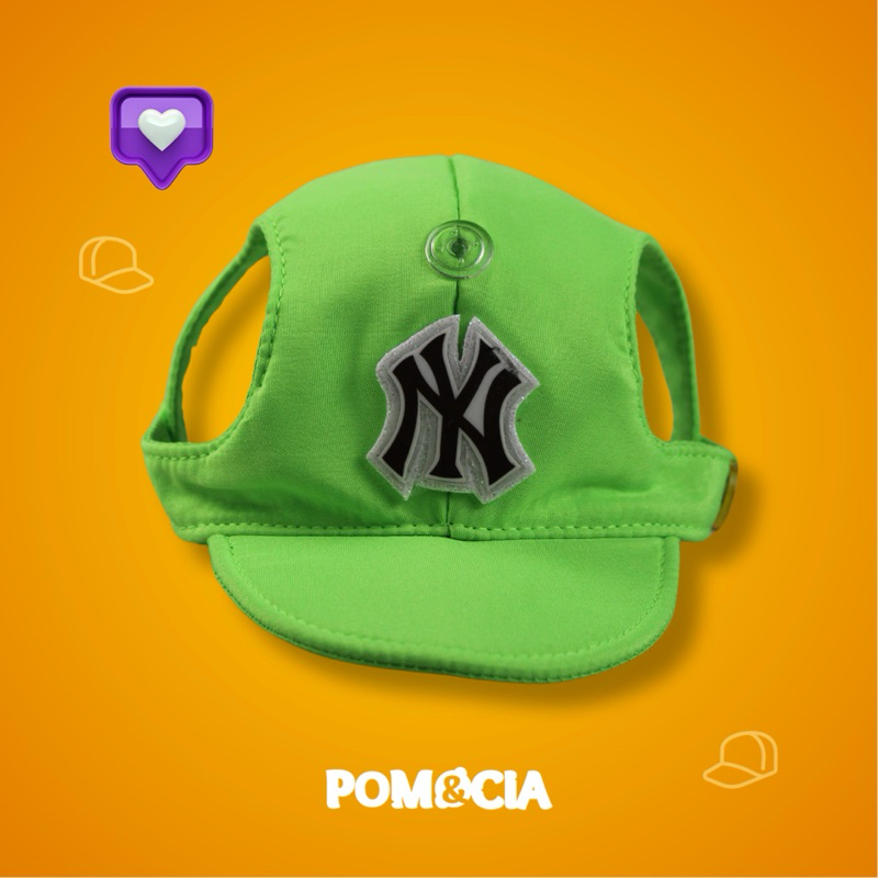 Boné pet verde neon