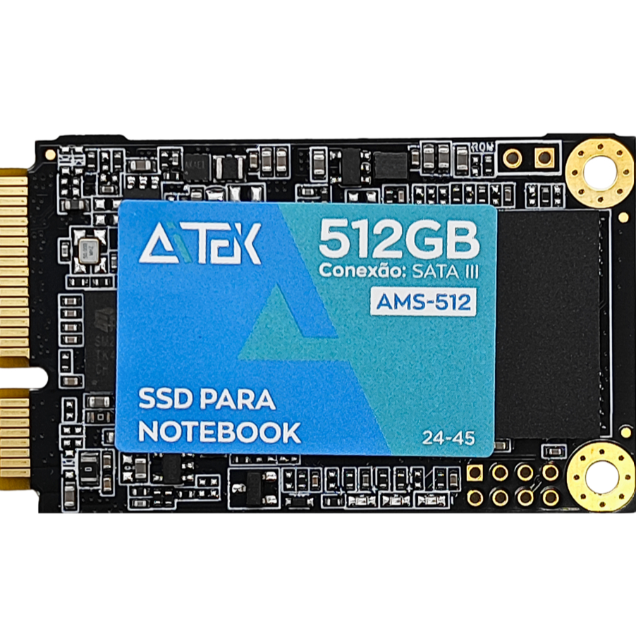 SSD Aitek 256GB e 512GB mSATA III Alta Performance e Durabilidade para PC