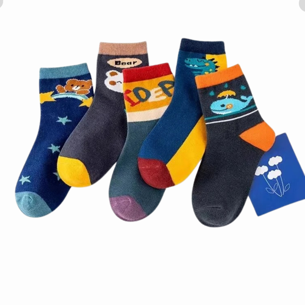 Kit 12 Pares de Meias Infantis  Meninos 2 a 10 anos
