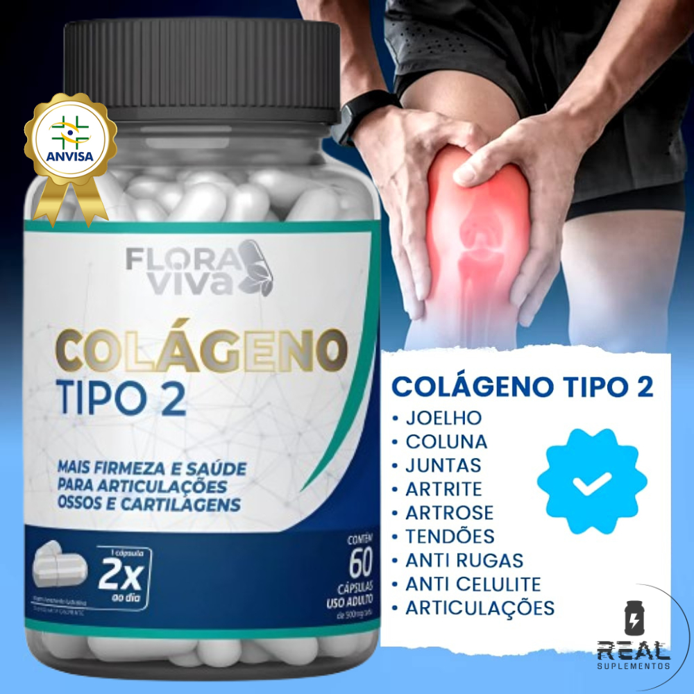 Colágeno Tipo 2 - Articulações Fortes, Pele Firme e Cartilagens Saudáveis | Original